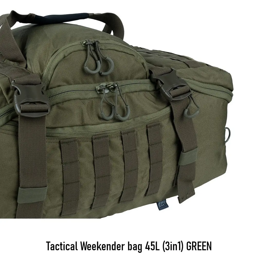 Tactical Weekender bag 45L (3in1) GREEN pic 4.webp