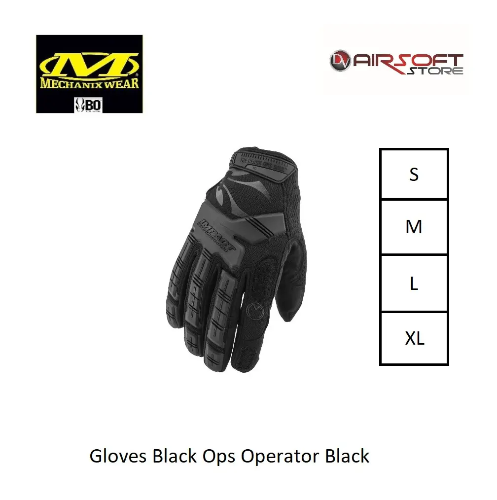 [2100000008636] Gloves Black Ops Operator (S)