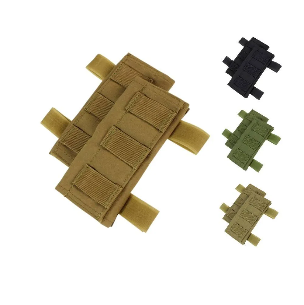 [2100000009220] Shoulder Pad with wire-tube guide (2pcs-pack) (Black)