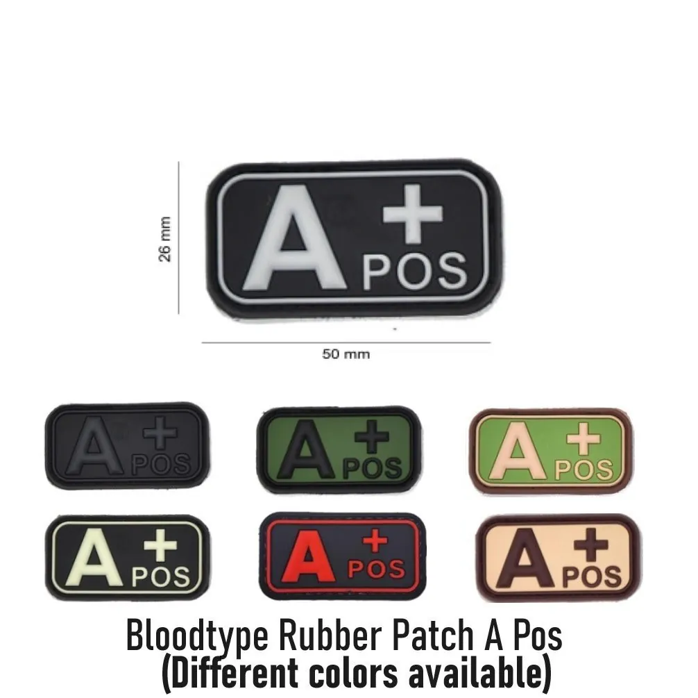 Bloodtype Rubber Patch A Pos