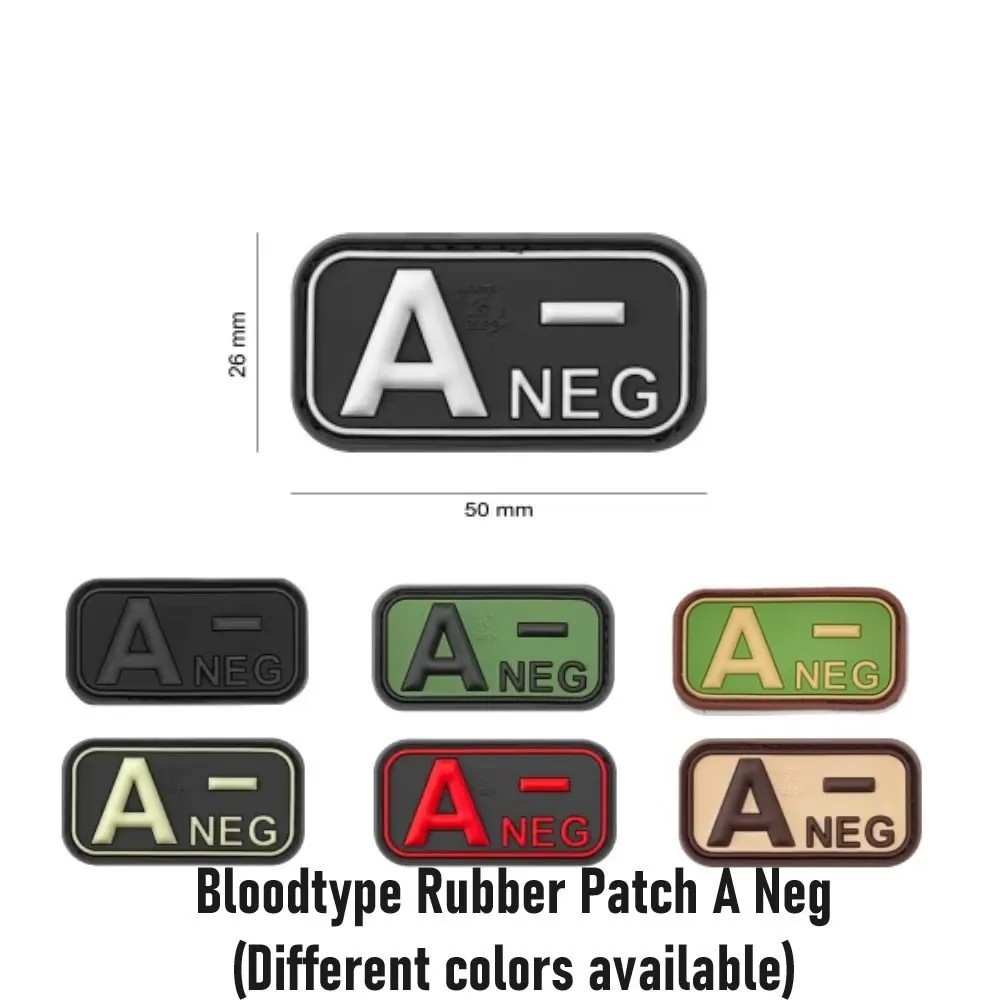 Bloodtype Rubber Patch A Neg