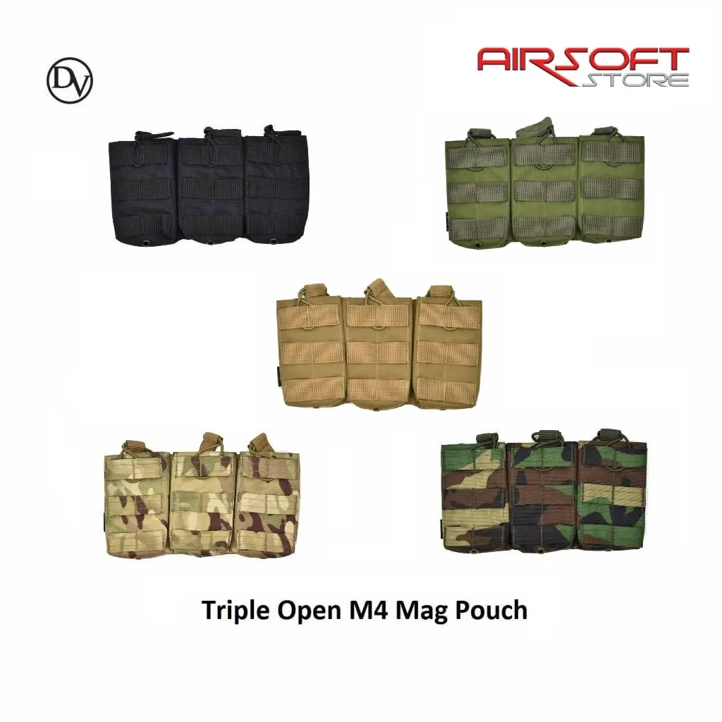 [2100000022878] Triple Open M4 Mag Pouch (Black)