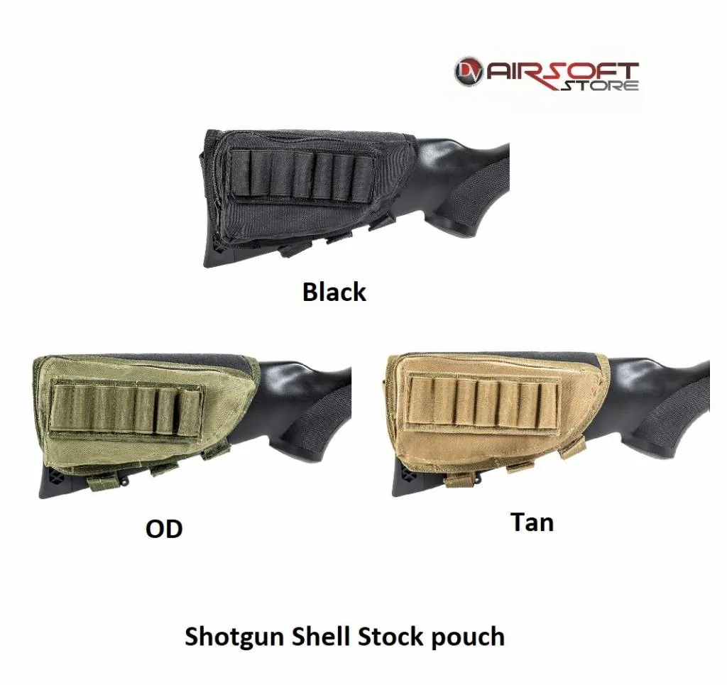 [2100000029334] Shotgun Shell Stock pouch (Black)