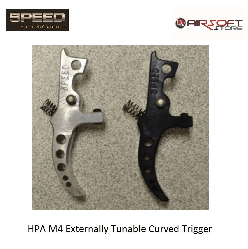[2100000030095] HPA M4 Externally Tunable Curved Trigger (Silver)