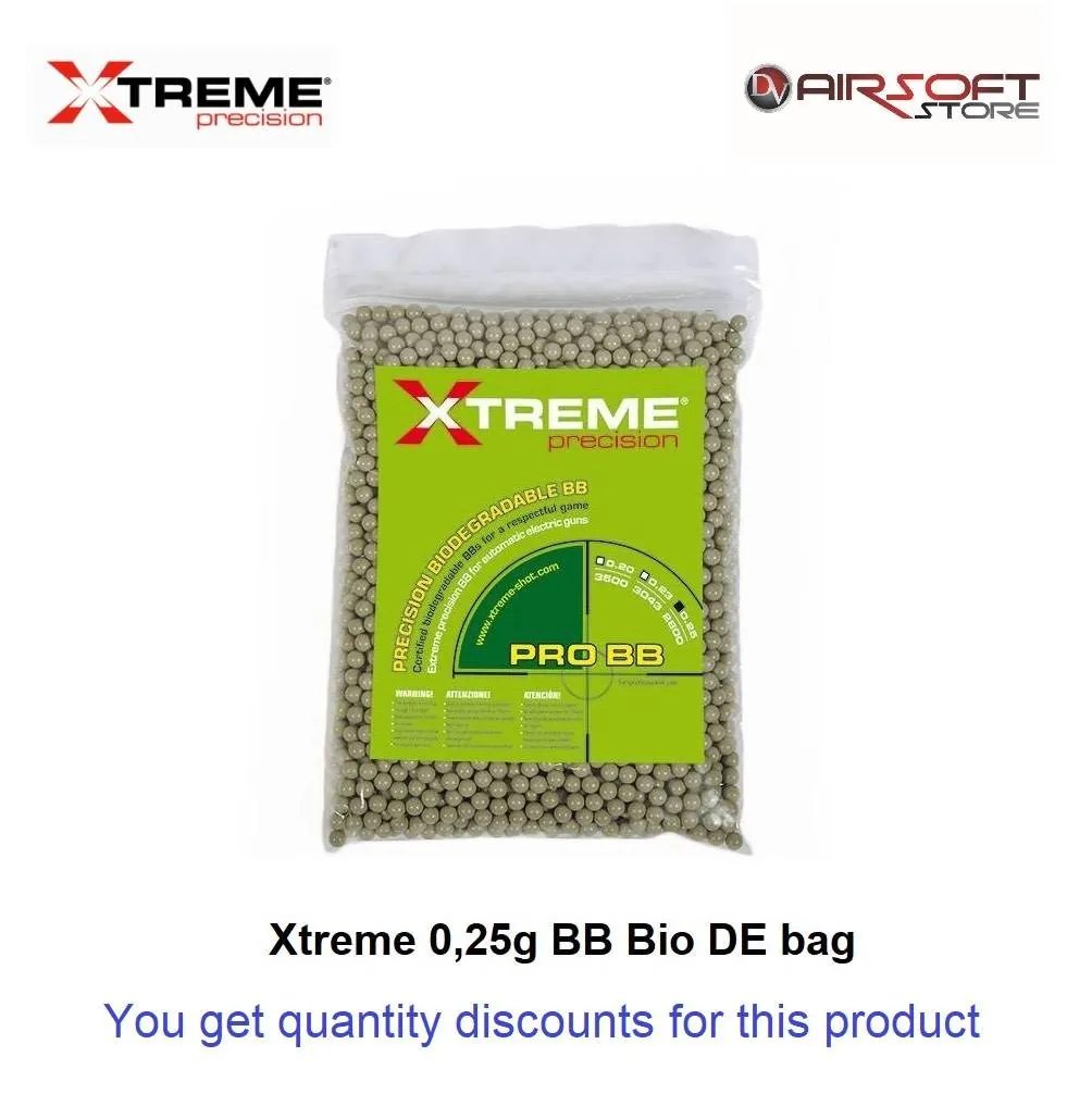 [2100000003068] Xtreme 0.25g BB Bio DE 1 bag x 700gr