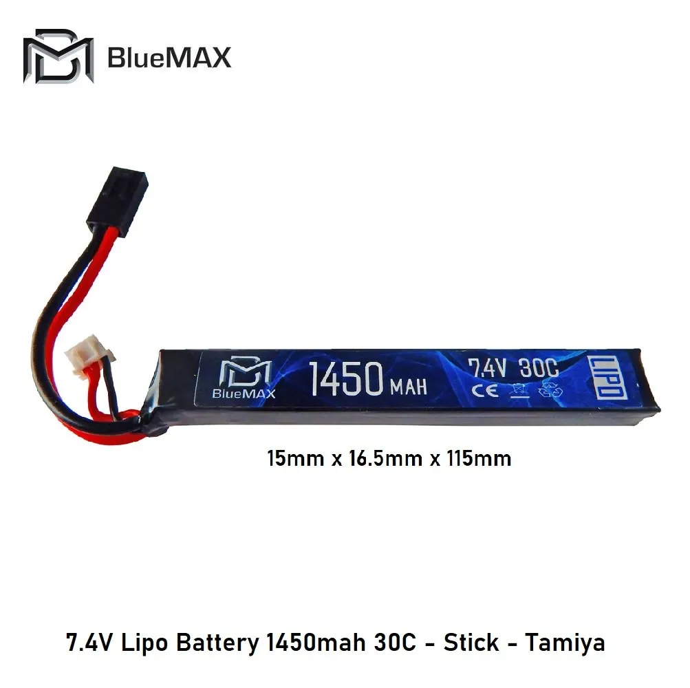 [2100000003228] 1450mAh LiPo 7.4V 30C stick tamiya