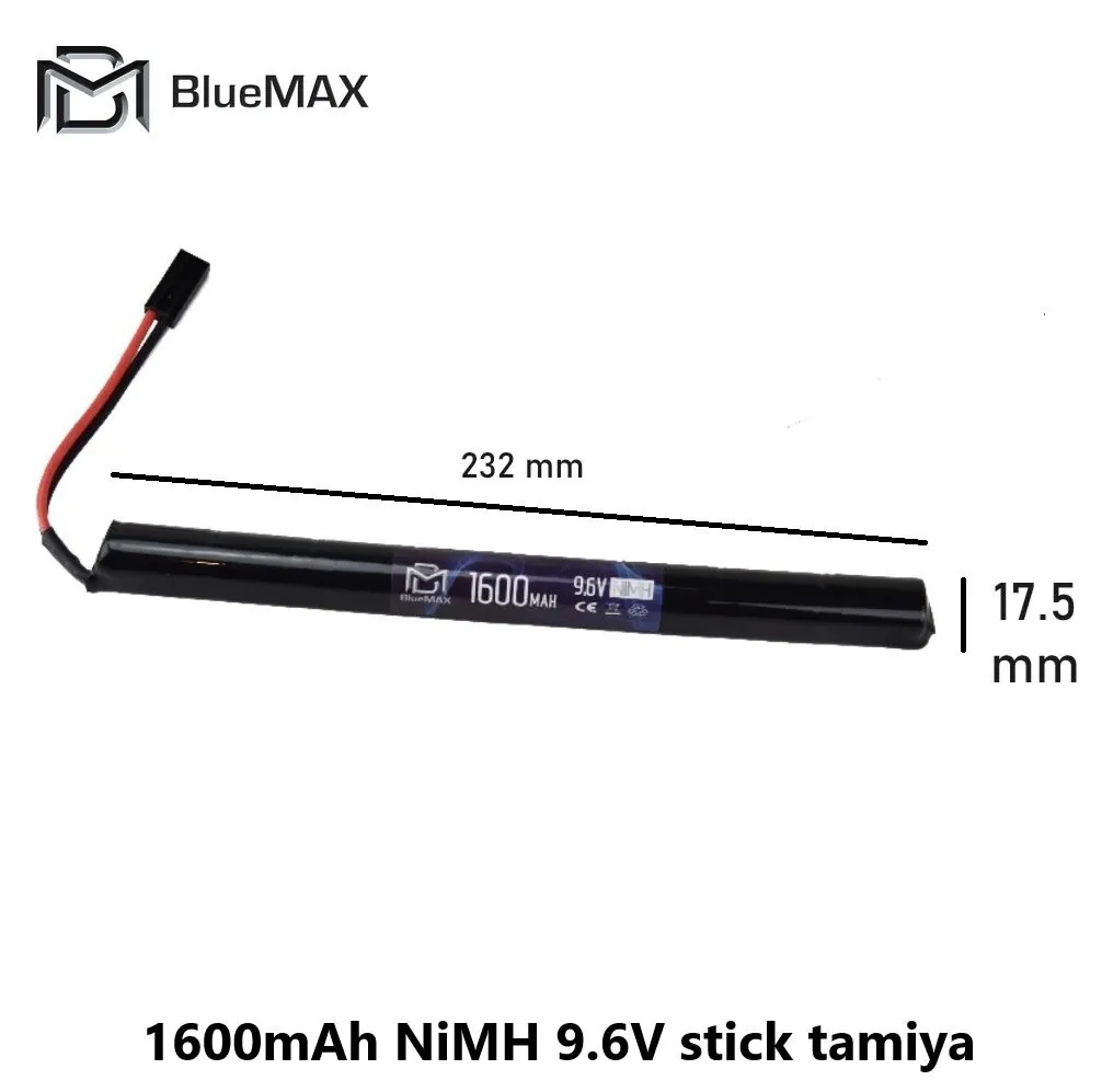 [2100000003303] 1600mAh NiMH 9.6V stick tamiya