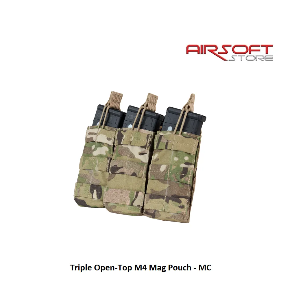 Triple Open-Top M4 Mag Pouch - MC