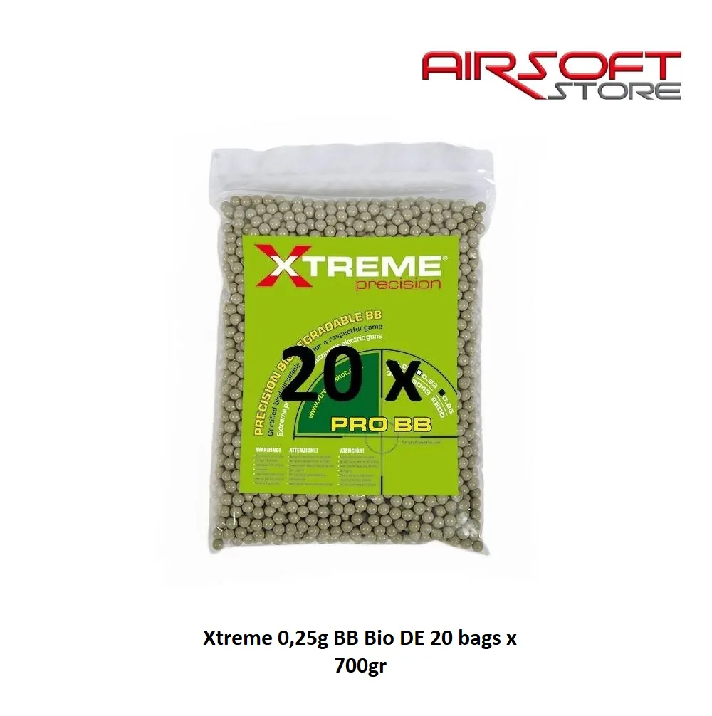 [2100000004676] Xtreme 0.25g BB Bio DE 20 bags x 700gr