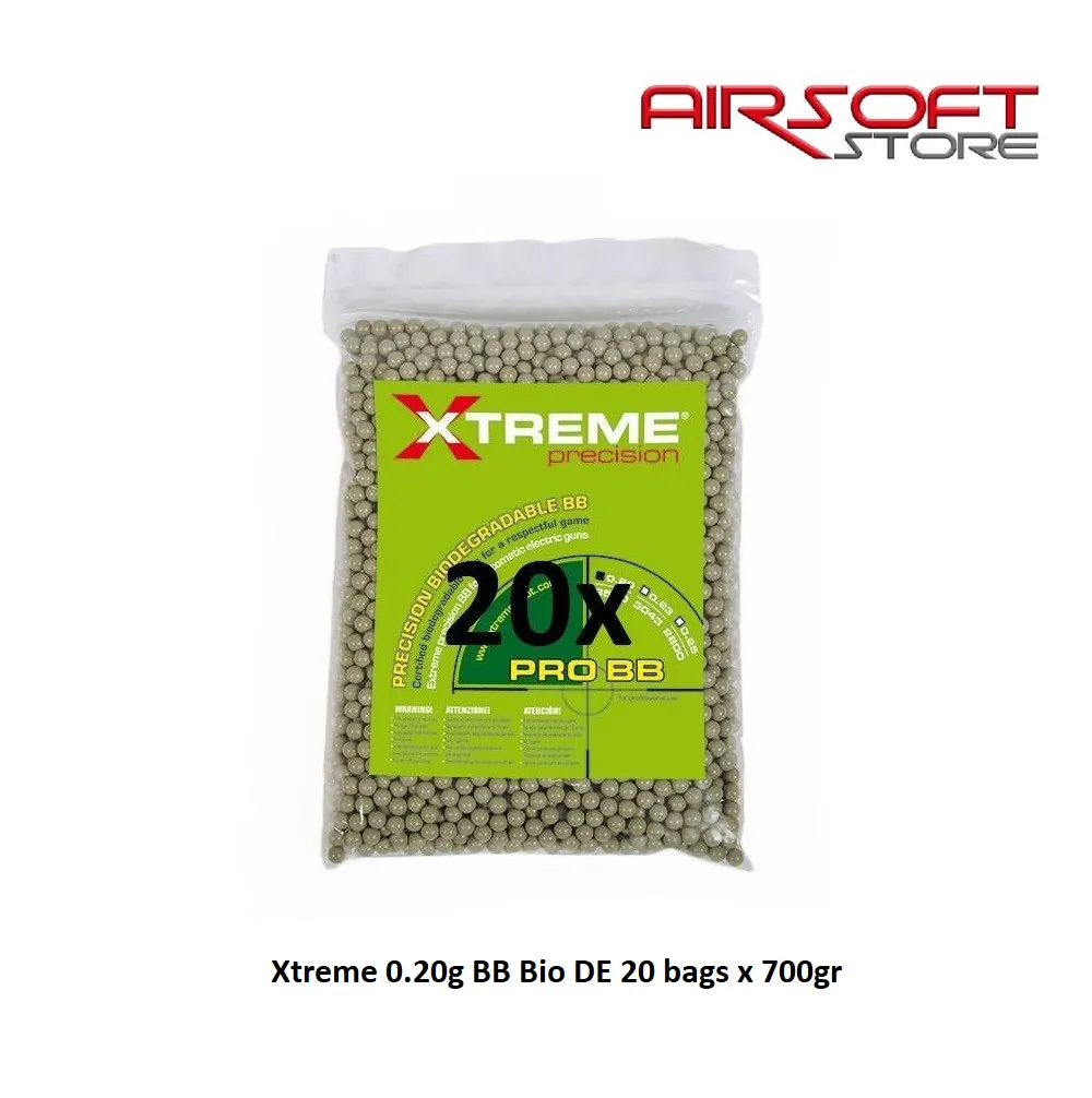 [2100000004690] Xtreme 0.20g BB Bio DE 20 bags x 700gr