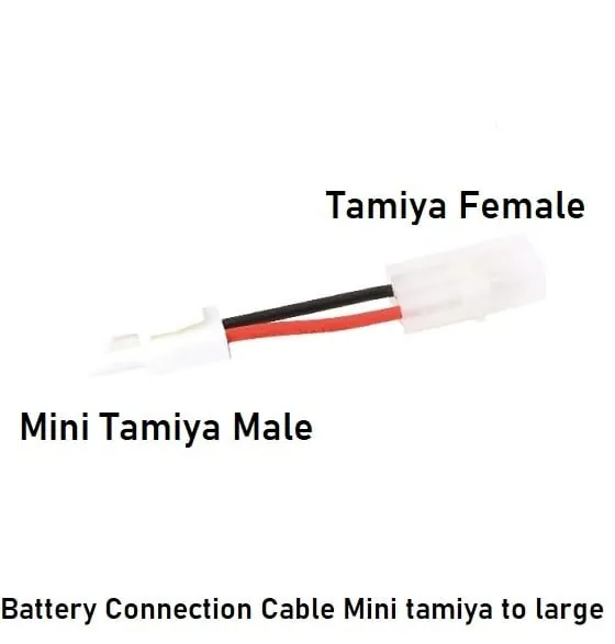 [2100000005253] Battery Connection Cable Mini tamiya to large