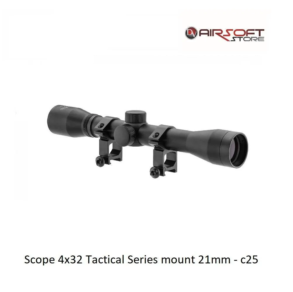 Scope 4x32 Tactical Series mount 21mm - c25