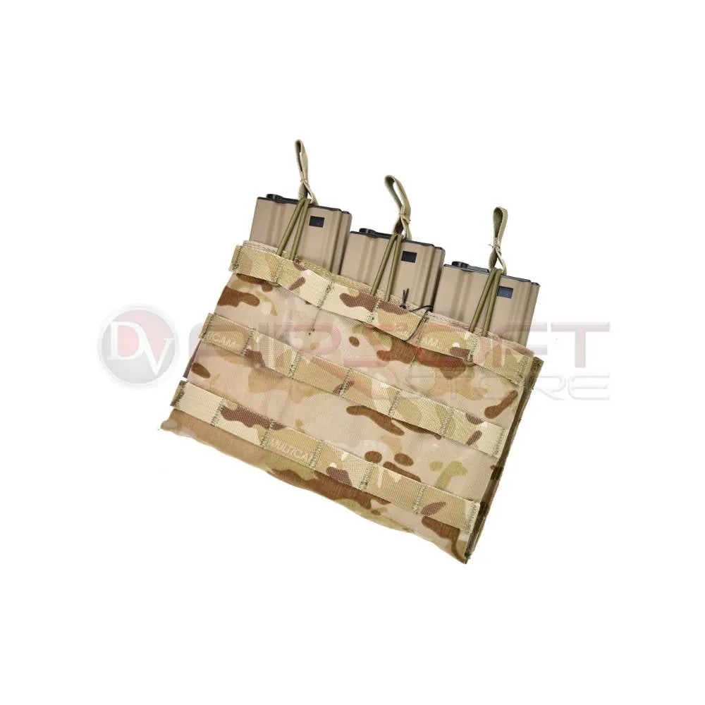 [2100000006137] Triple Open Top 5.56 Mag Pouch - MC Arid