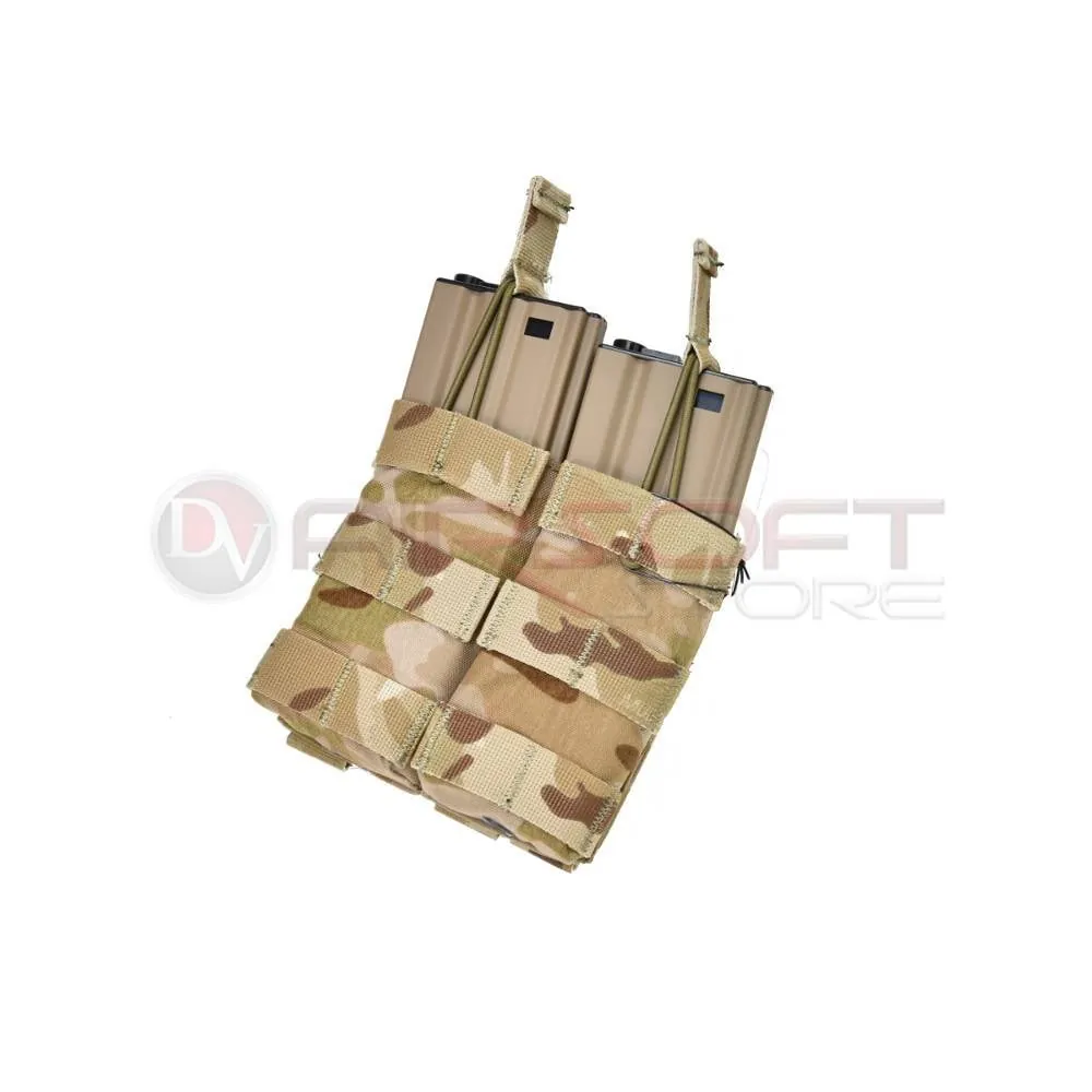 [2100000006168] Double Open Top  5.56 Mag Pouch - MC Arid