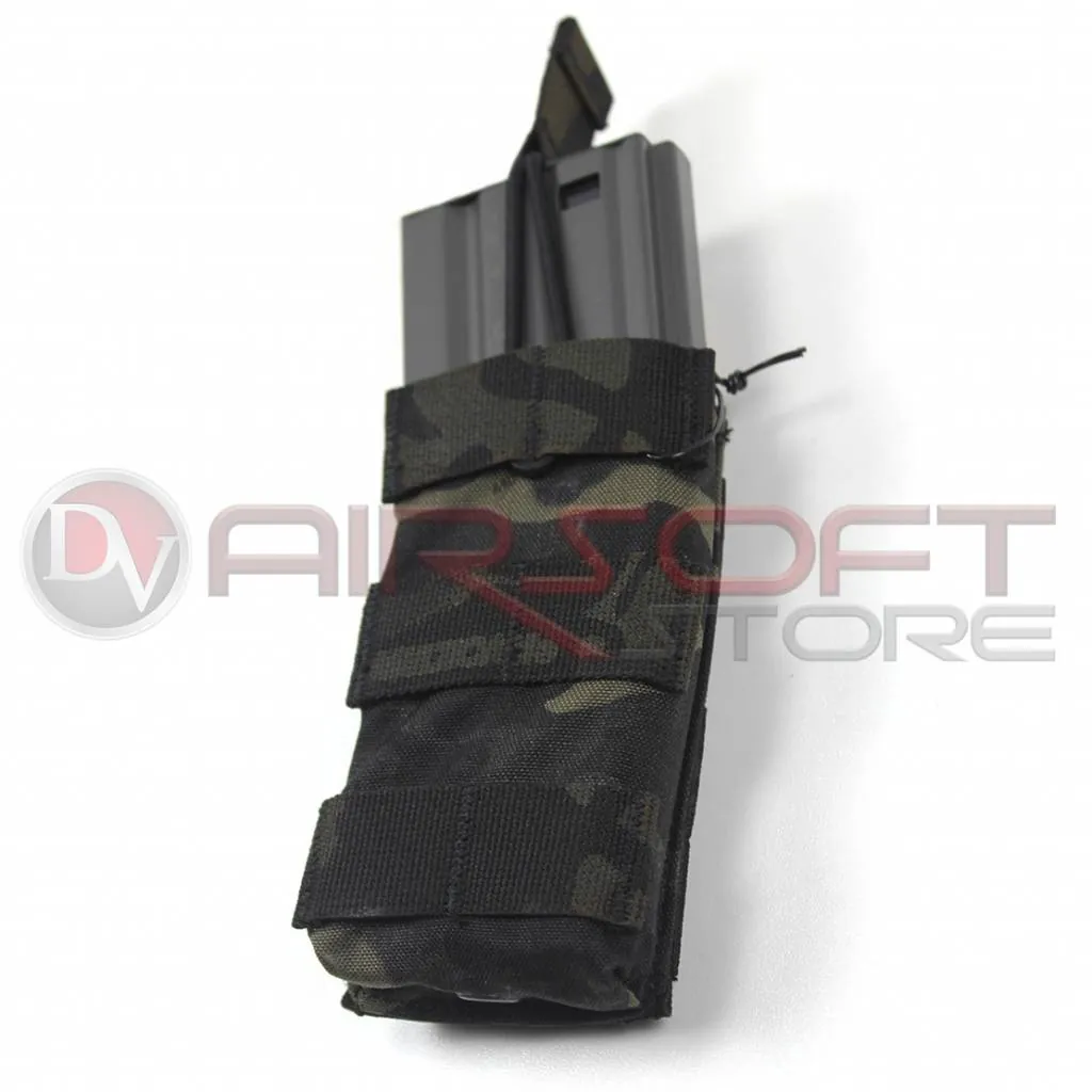Single Open Top Mag Pouch - MC Black