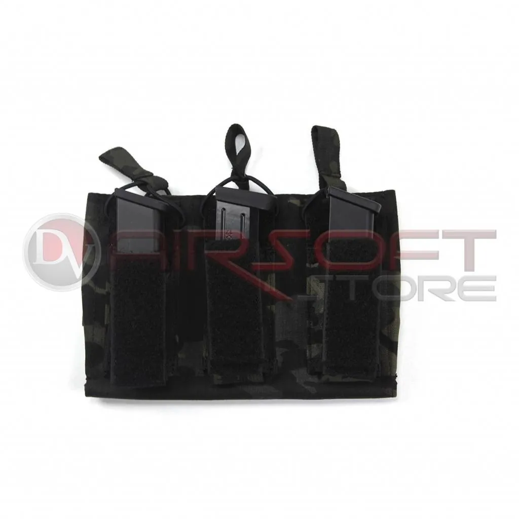 Triple Open Top rifle & pistol Mag - MC Black
