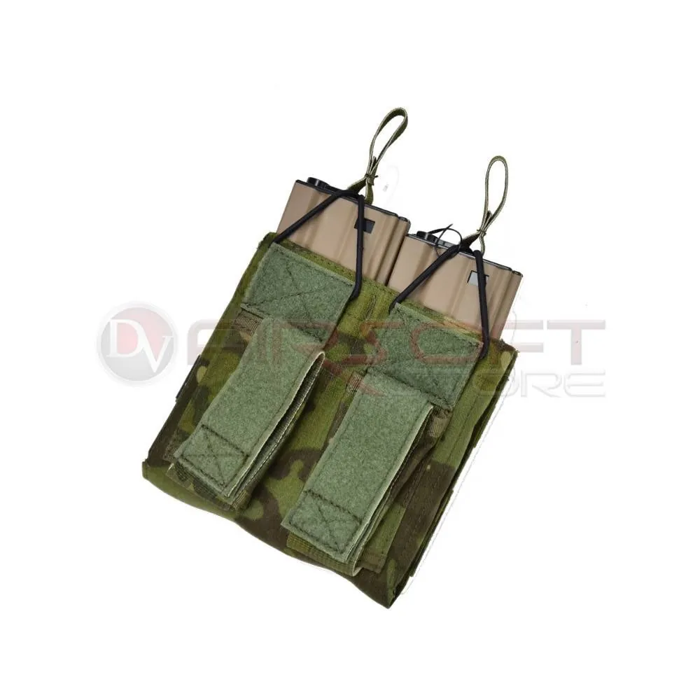 [2100000006632] Double Open Top Rifle & Pistol Mag Pouch - MC Tropic