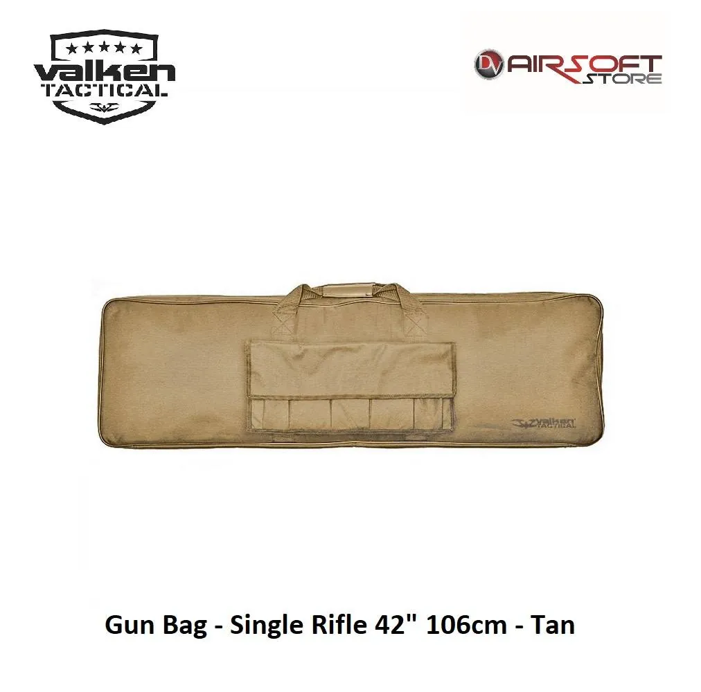 [2100000009633] Valken Gun Bag - Single Rifle 42" 106cm - Tan