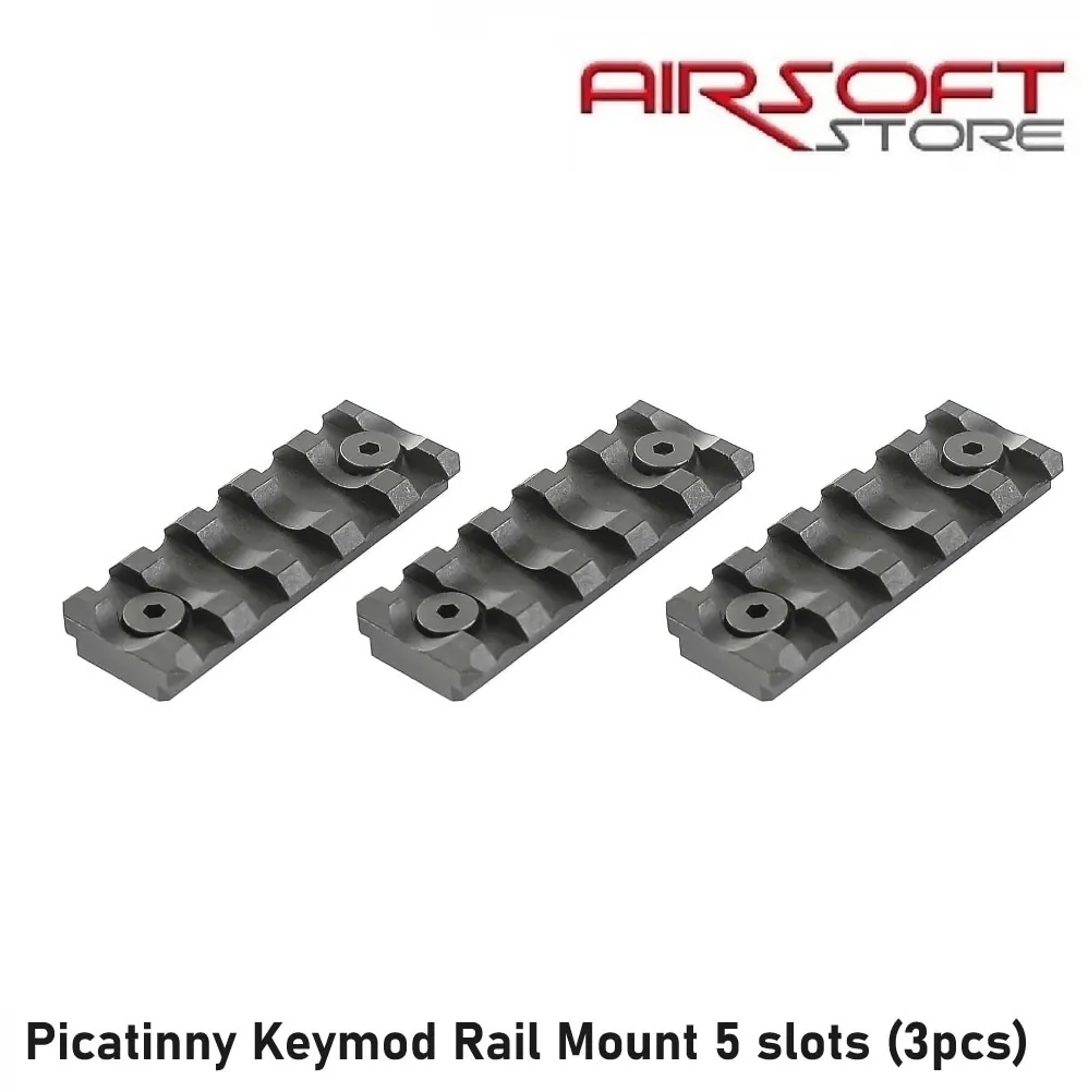 Picatinny Keymod Rail Mount 5 slots (3pcs)