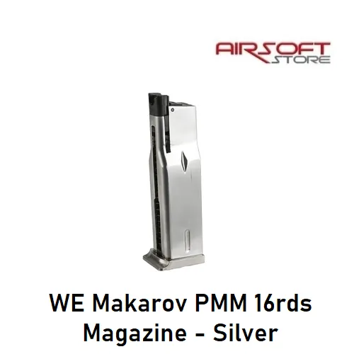 [2100000011193] WE Makarov PMM 16rds Magazine - Silver