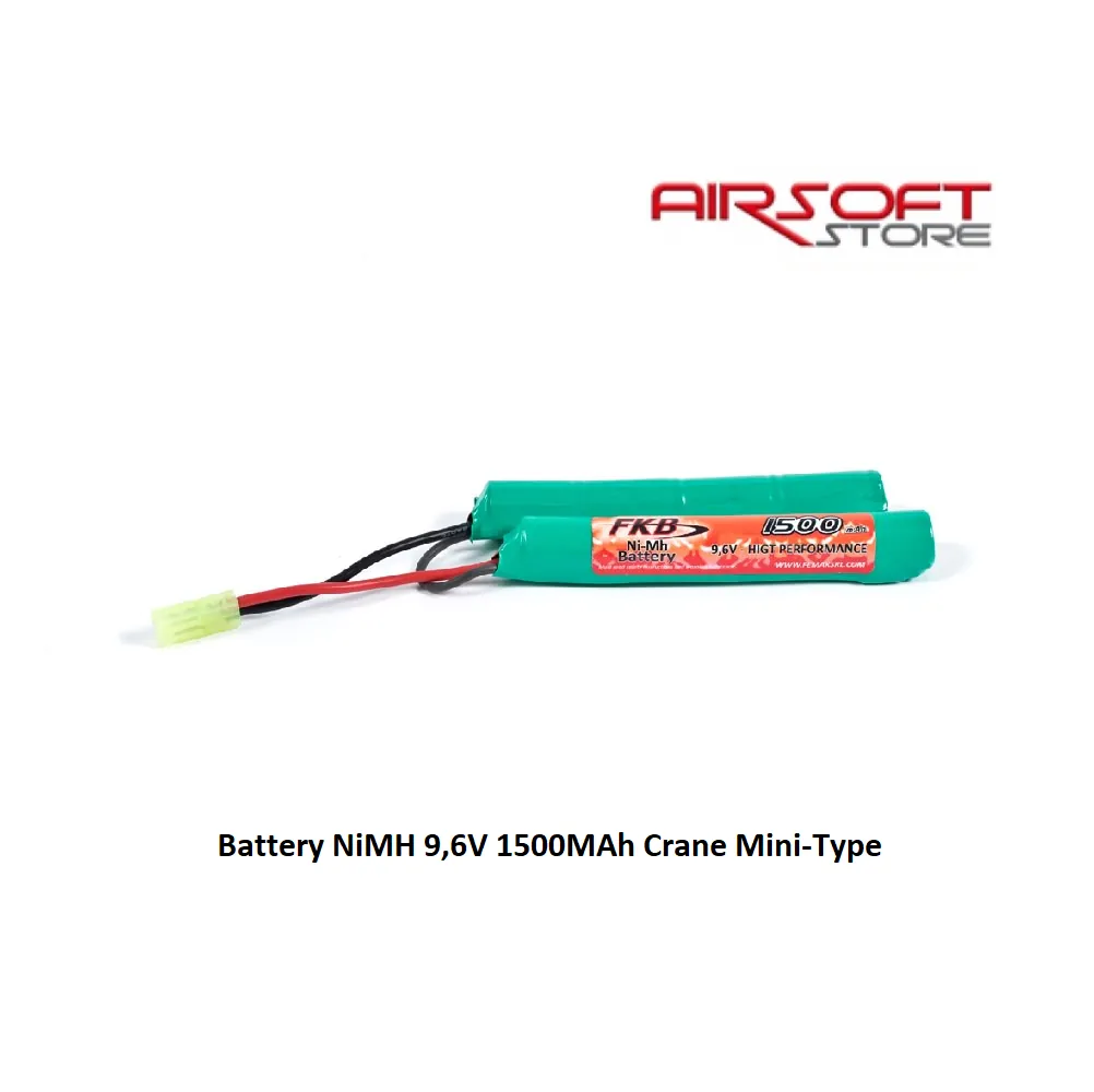 Battery NiMH 9,6V 1500mAh Crane Mini-Type