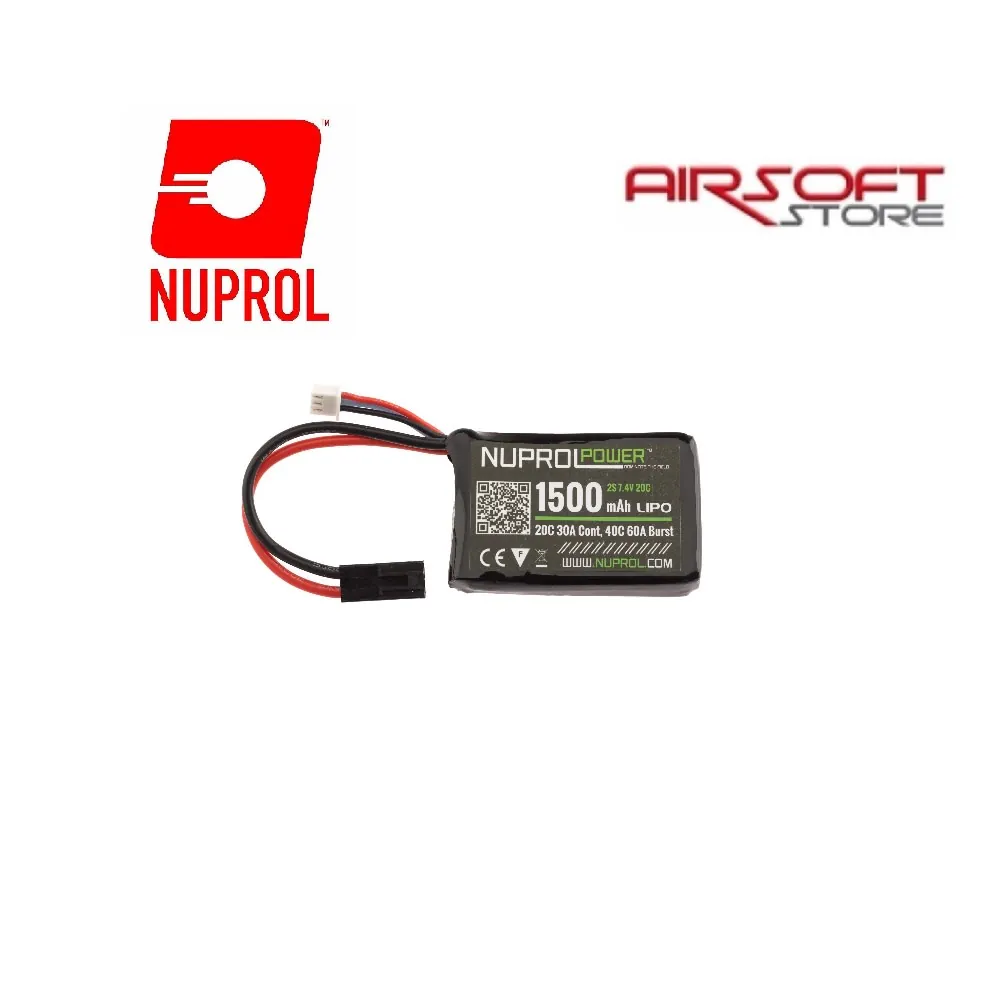 [2100000013937] Battery Nuprol Lipo 7.4V 1500 mah 20C - Micro