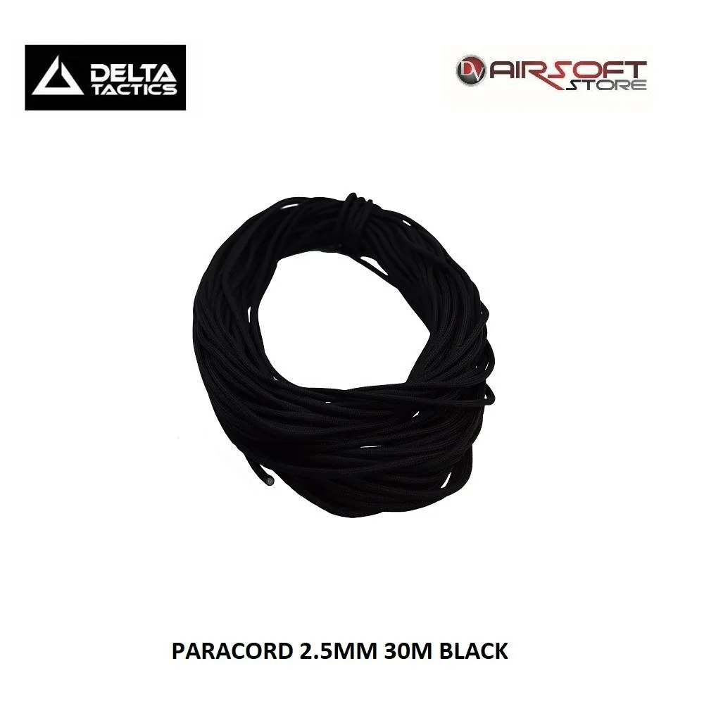Paracord 2.5mm - 30m - BK