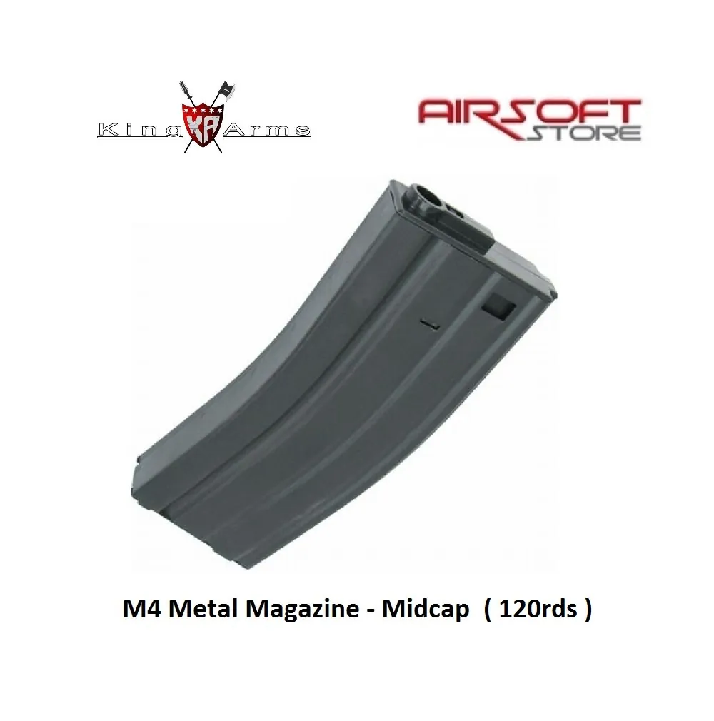 [2100000014415] M4 Magazine - Midcap - 120rds - BK