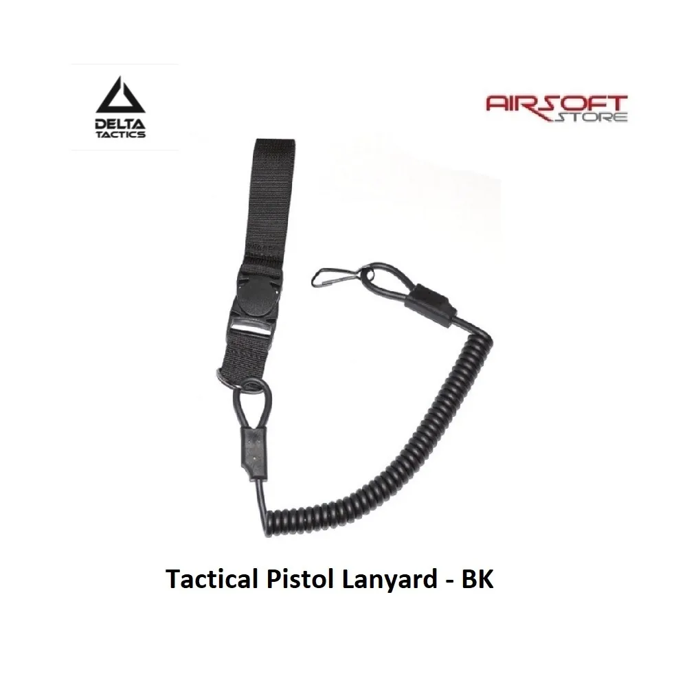 [2100000014774] Pistol lanyard - Tactical - BK