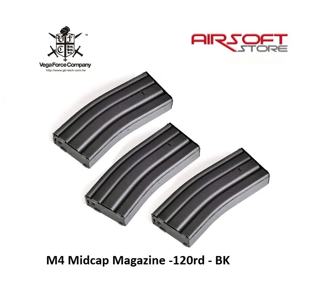 M4 Midcap Magazine -120rd - Grey (3 pcs)