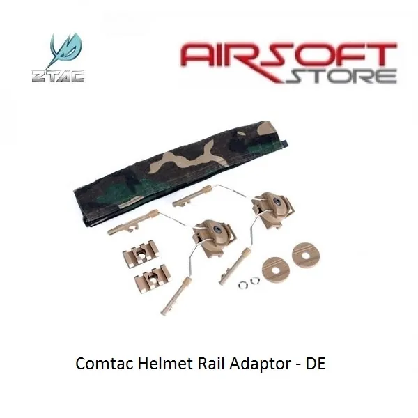 [2100000016358] Comtac Helmet Rail Adaptor Set - DE