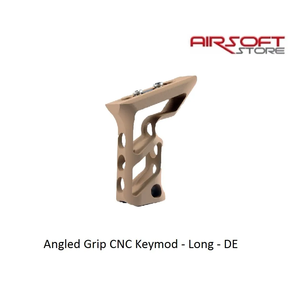 [2100000016884] Angled Grip CNC Keymod - Long - DE