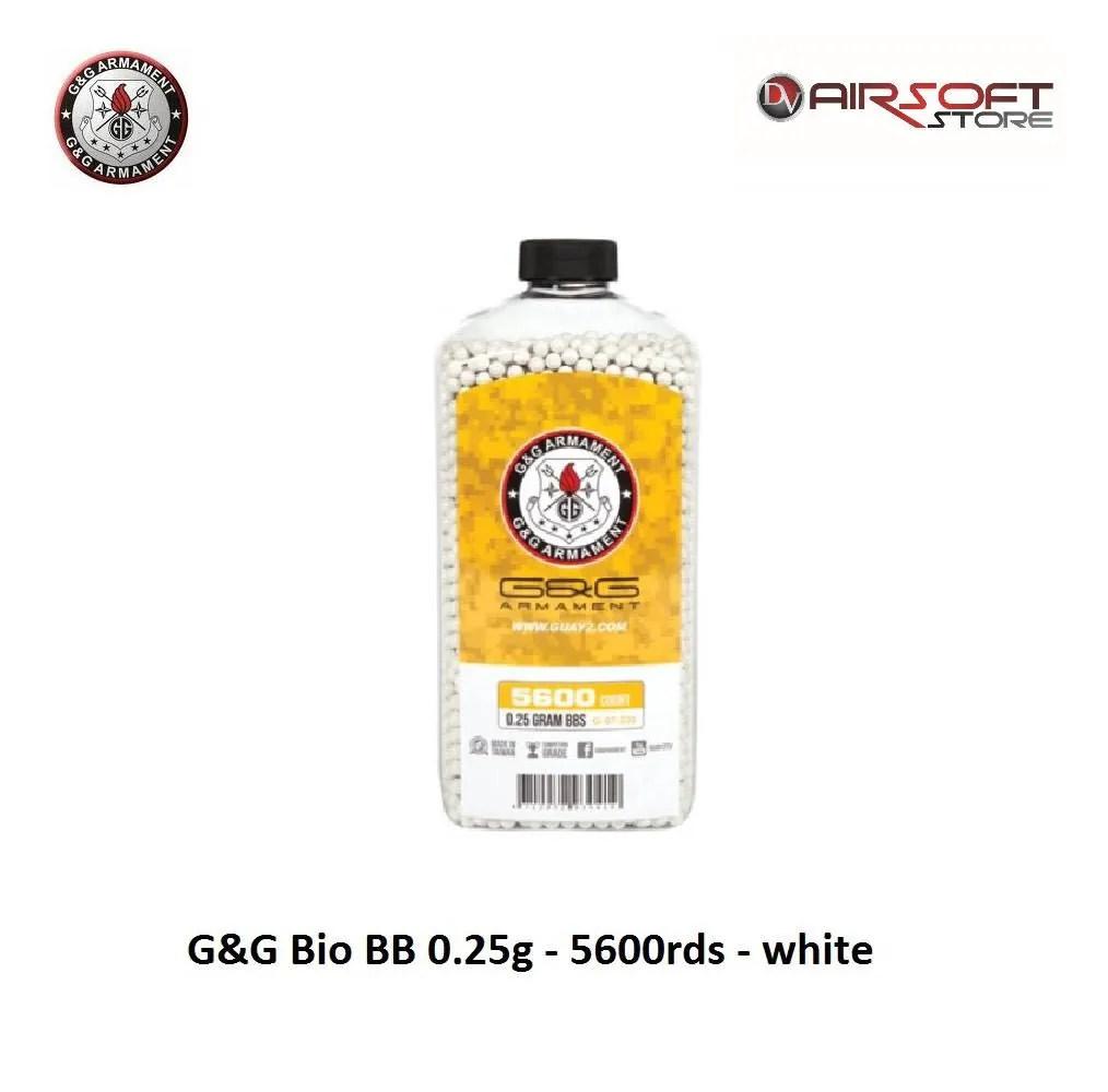 [2100000020126] Bio BB 0.25g - 5600rds - white