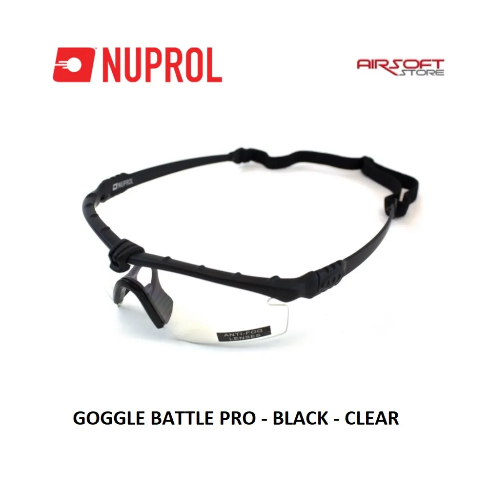 [2100000020980] GOGGLE BATTLE PRO - BLACK - CLEAR