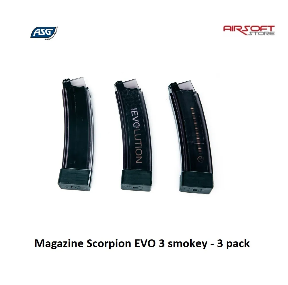 [2100000021499] Magazine Scorpion EVO 3 smokey - 3 pack