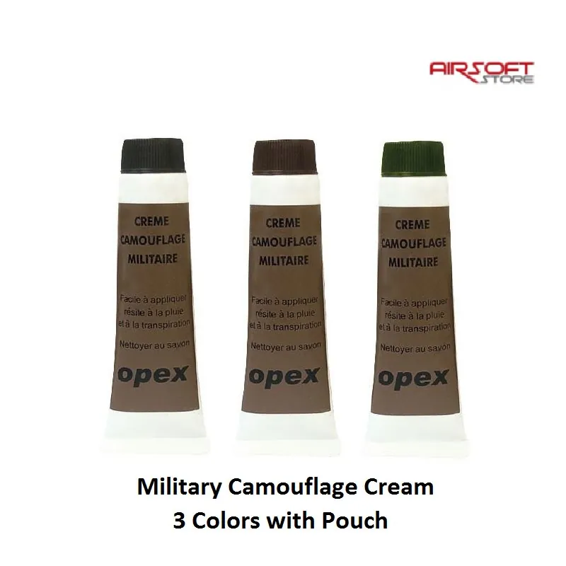 Military Camouflage Cream - 3 Colors with Pouch