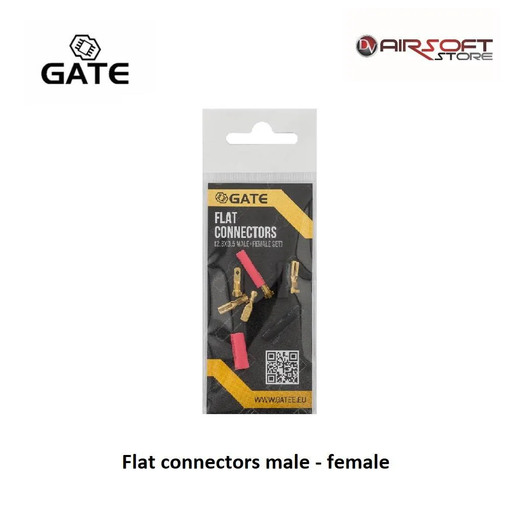 Flat connectors male - female