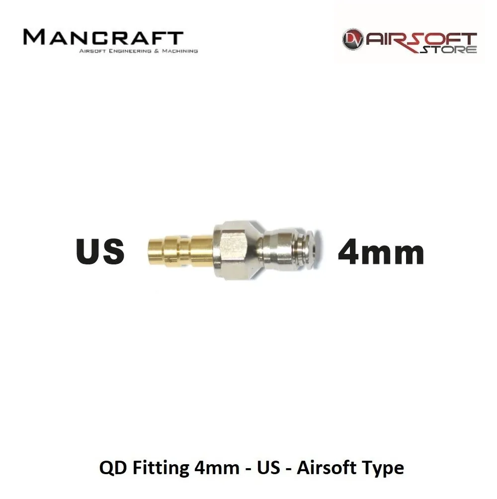 [2100000027934] QD Fitting 4mm - US - Airsoft Type