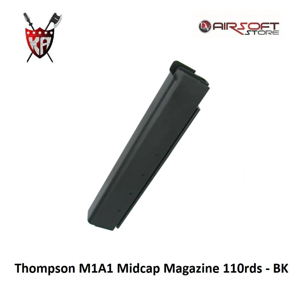 [2100000028139] Thompson M1A1 Midcap Magazine 110rds - BK