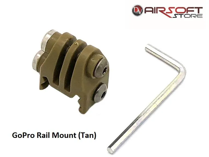 [2100000028245] GoPro Rail Mount (Tan)
