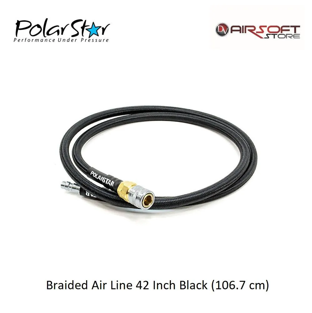 Braided Air Line 42 Inch Black (106.7 cm)