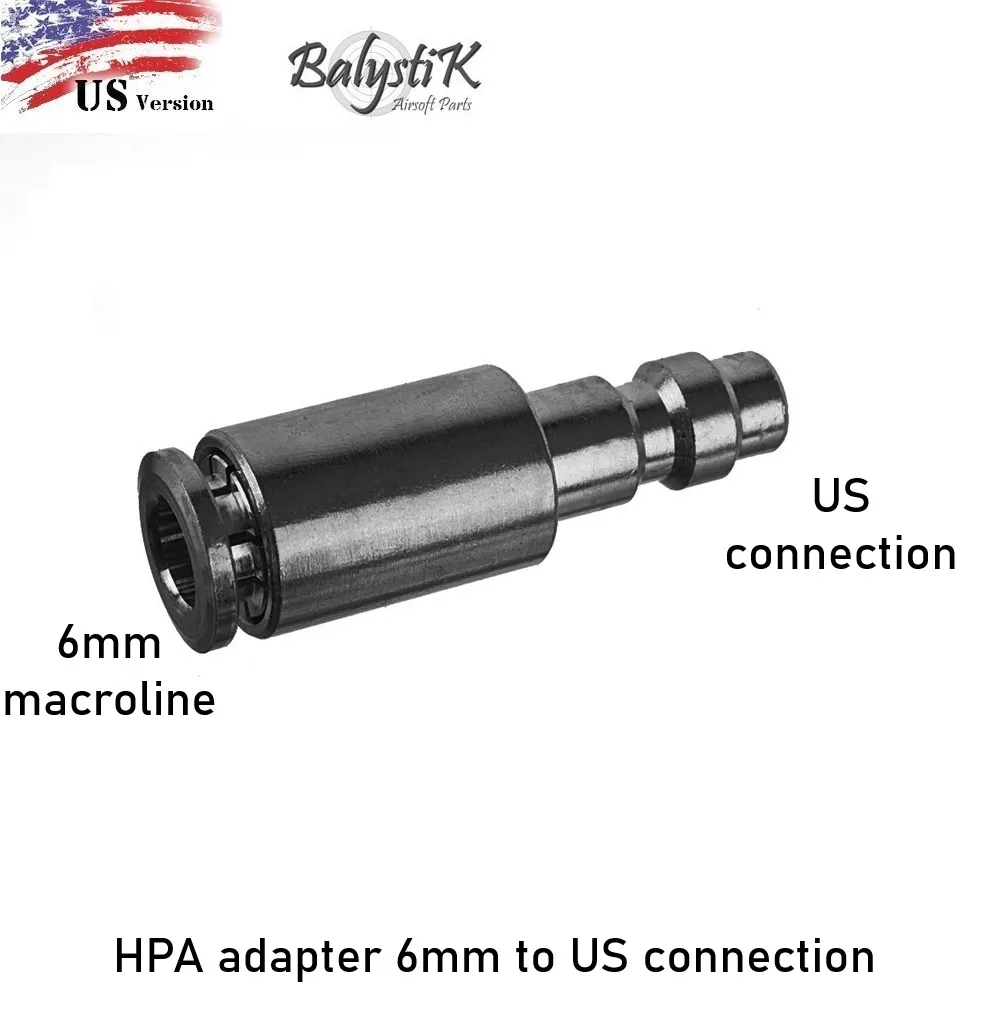[2100000031610] HPA adapter 6mm to US connection