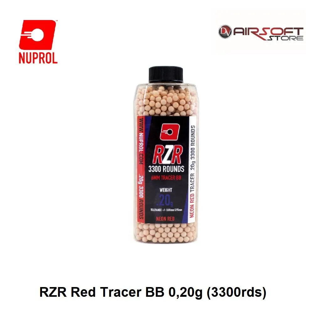 [2100000031726] 0.20g RZR Red Tracer BB (3300rds)