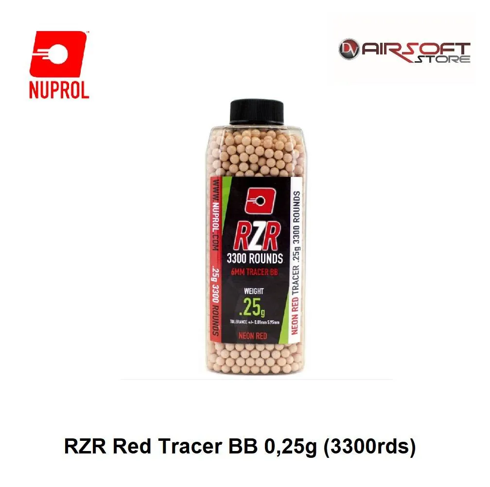 [2100000031740] 0.25g RZR Red Tracer BB (3300rds)