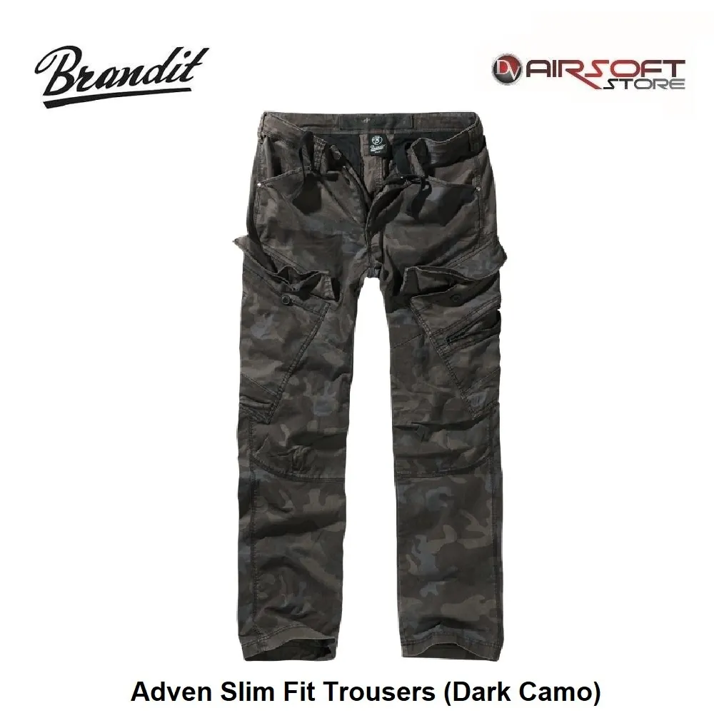 [2100000037735] Adven Slim Fit Trousers (Dark Camo) (L)