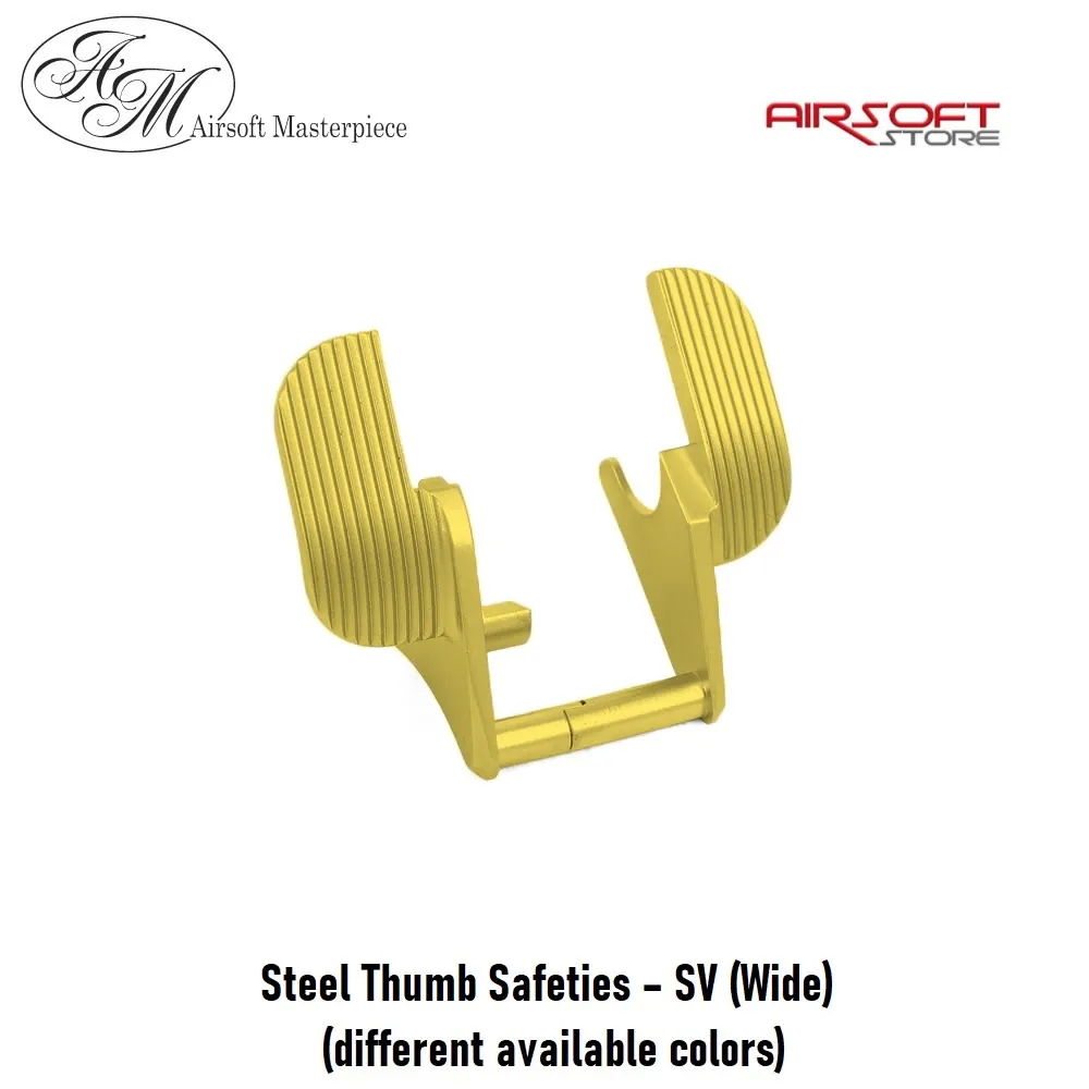 Steel Thumb Safeties – SV (Wide)