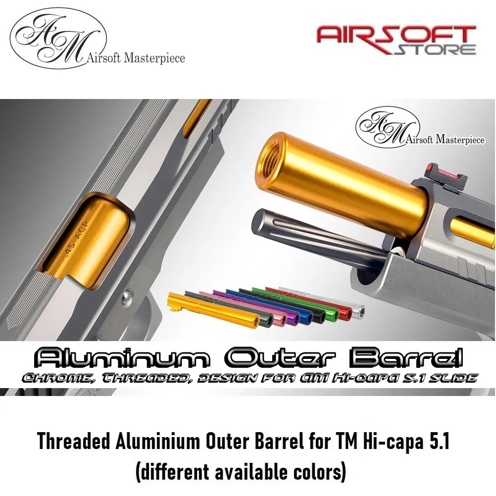 Threaded Aluminium Outer Barrel for TM Hi-capa 5.1