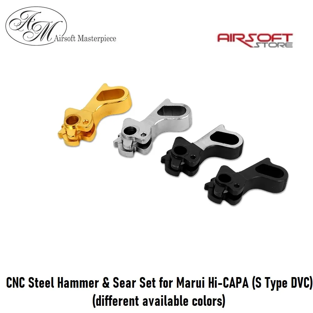 CNC Steel Hammer & Sear Set for Marui Hi-CAPA (S Type DVC)