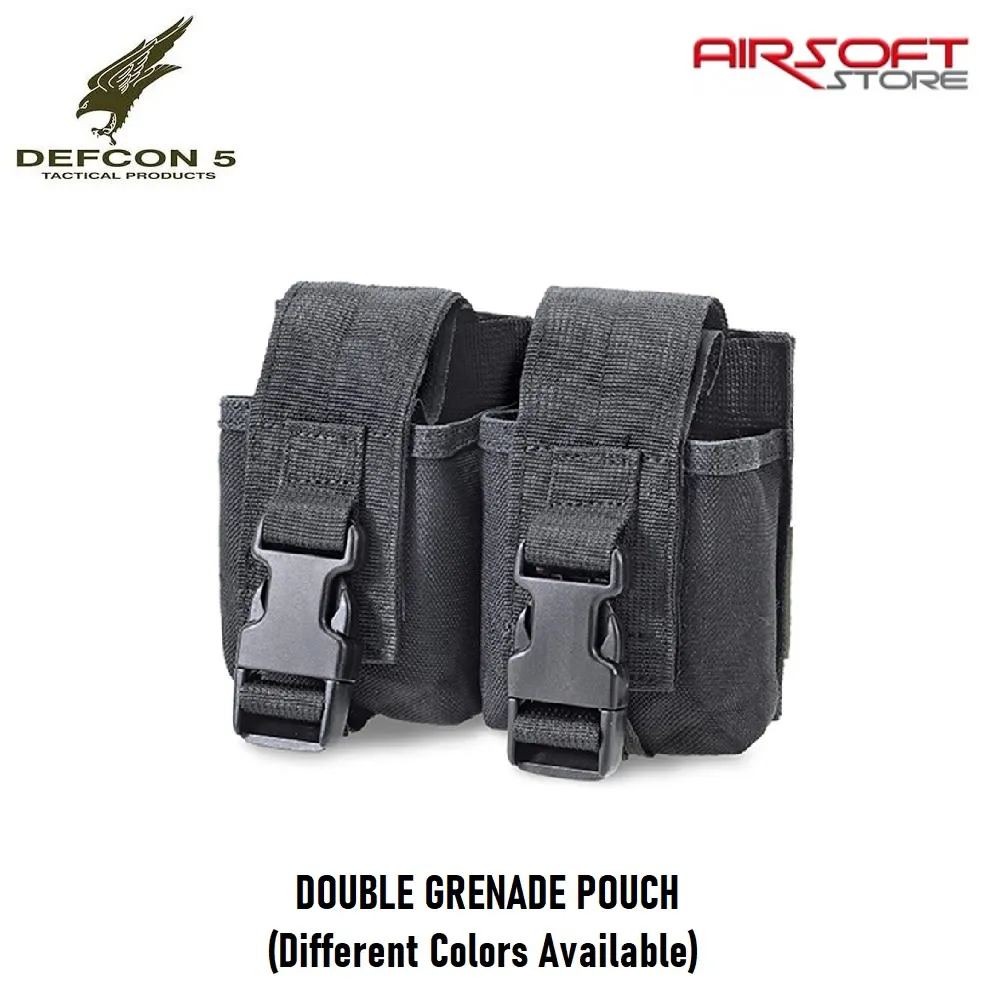 [2100000047062] DOUBLE GRENADE POUCH (Black)