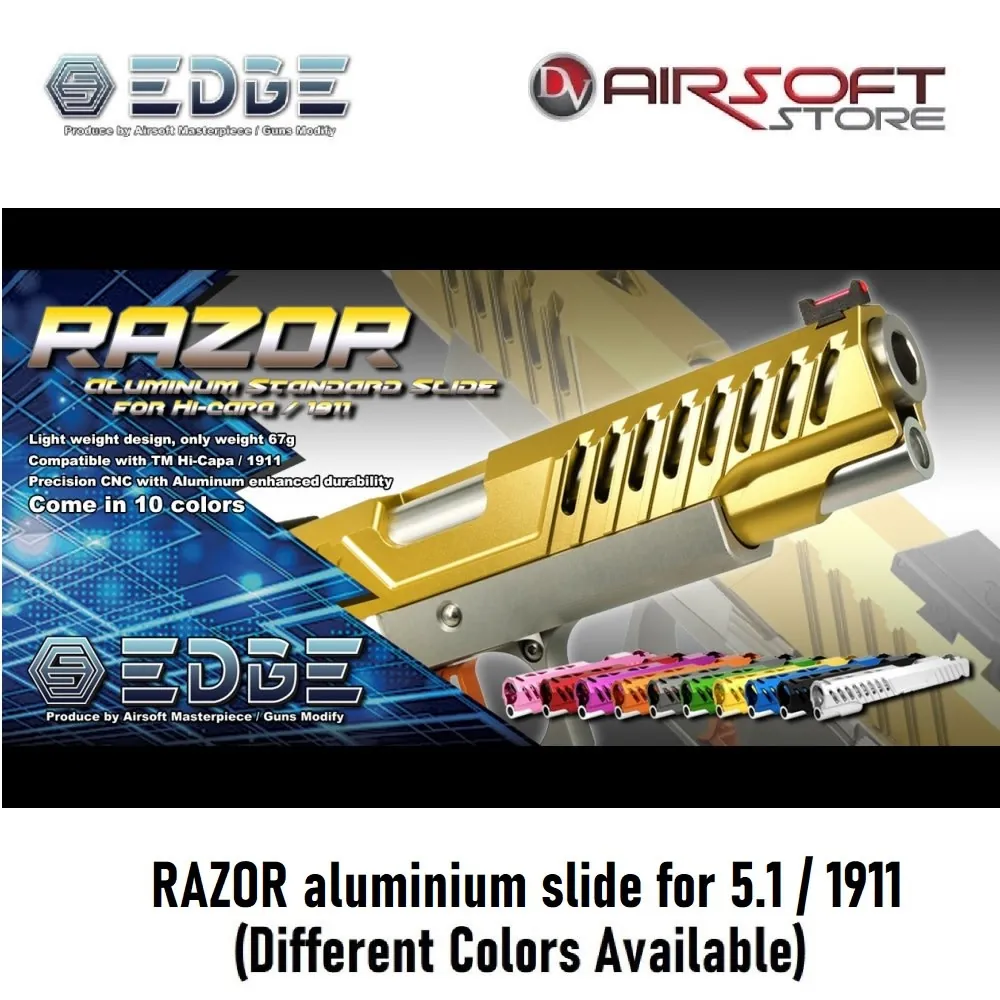 [2100000053162] RAZOR aluminium slide for 5.1 / 1911 (Black)